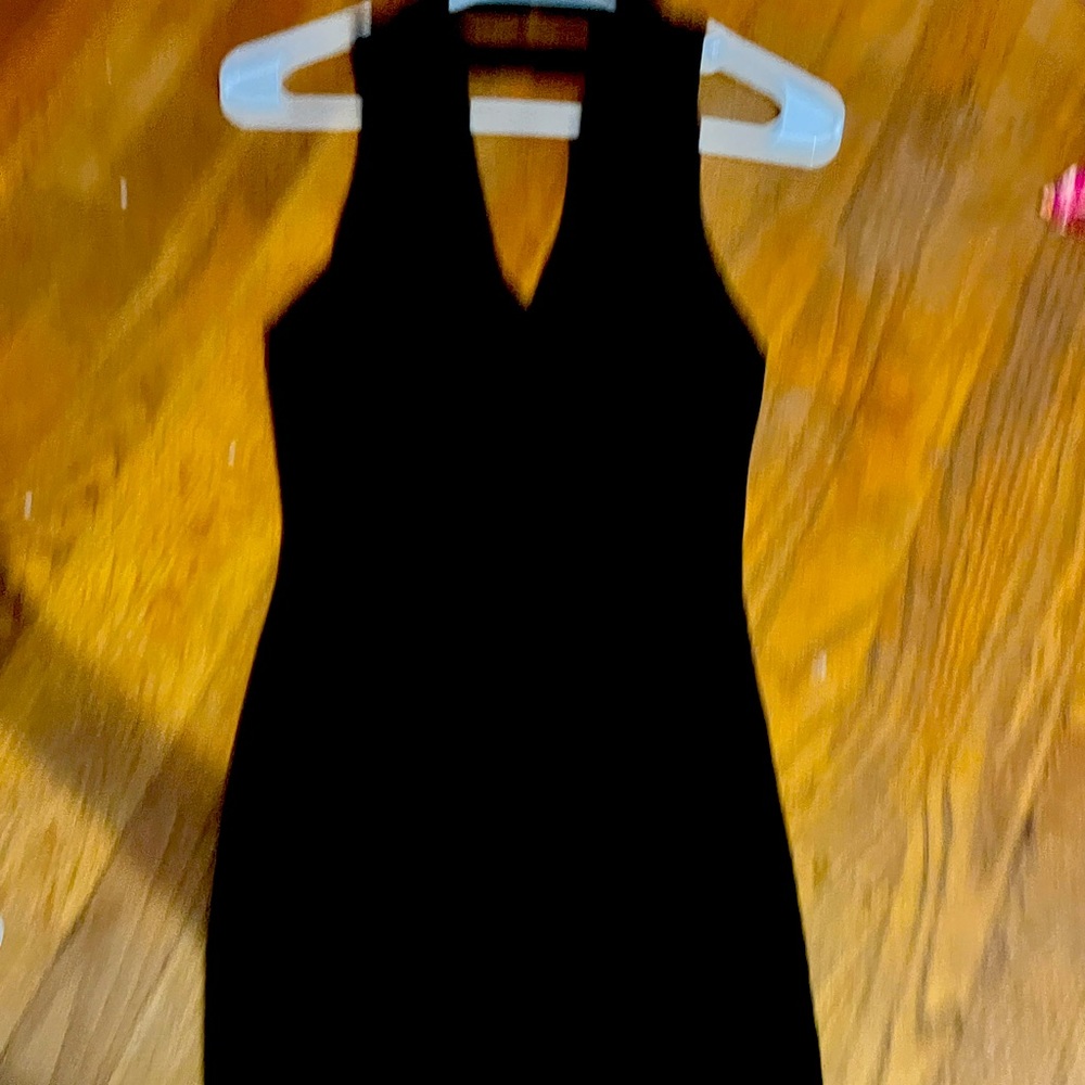 Black dress with collar